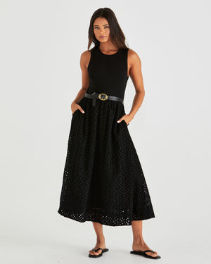 Sass Pattie Dress - Black