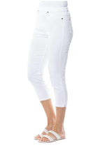 Cafe Latte Capri Jeggings - White