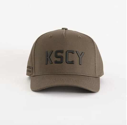 Kiss Chacey Wigstone 5 Panel Curved Peak Cap- Charcoal