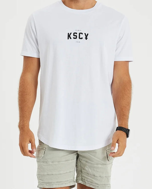 Kiss Chacey Empire Dual Curved Tee- Optical White