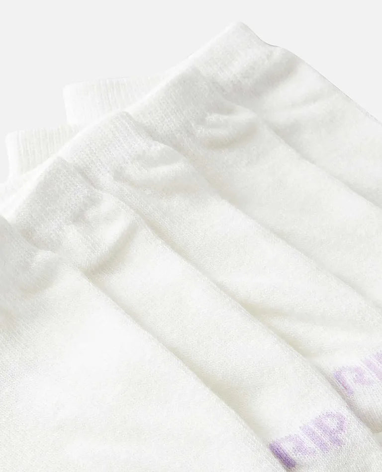 Rip Curl Ankle Sock 5pack- Girl- White