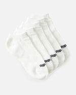 Rip Curl Ankle Sock 5pk- Womens- White