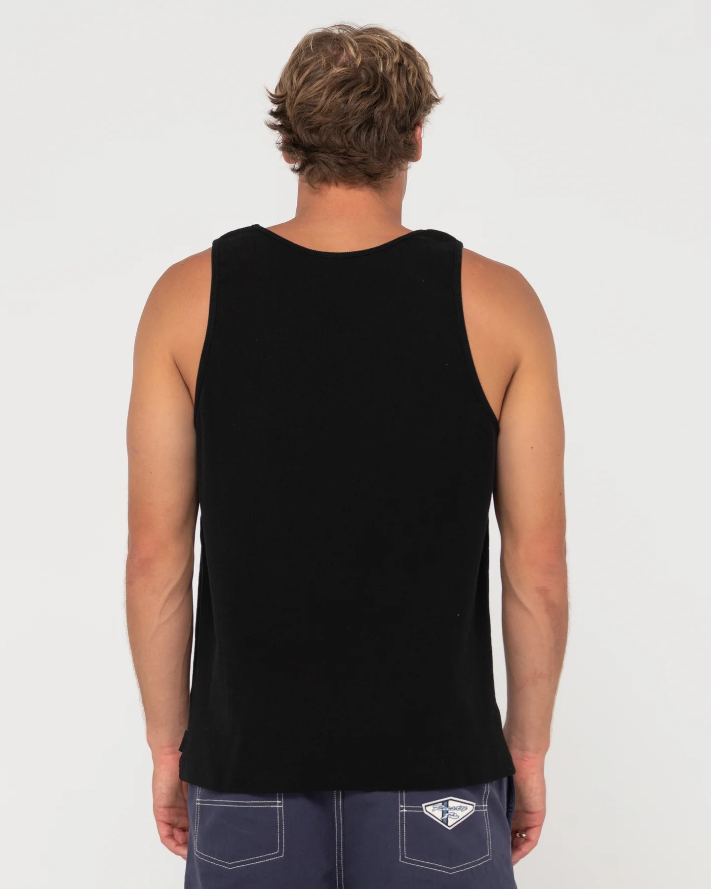 Rusty Ribbed Tank- Black