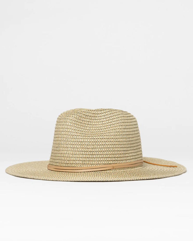 Rusty Gisele Straw Hat - Copper/Green Tea