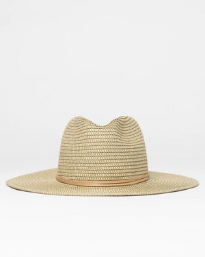Rusty Gisele Straw Hat - Copper/Green Tea
