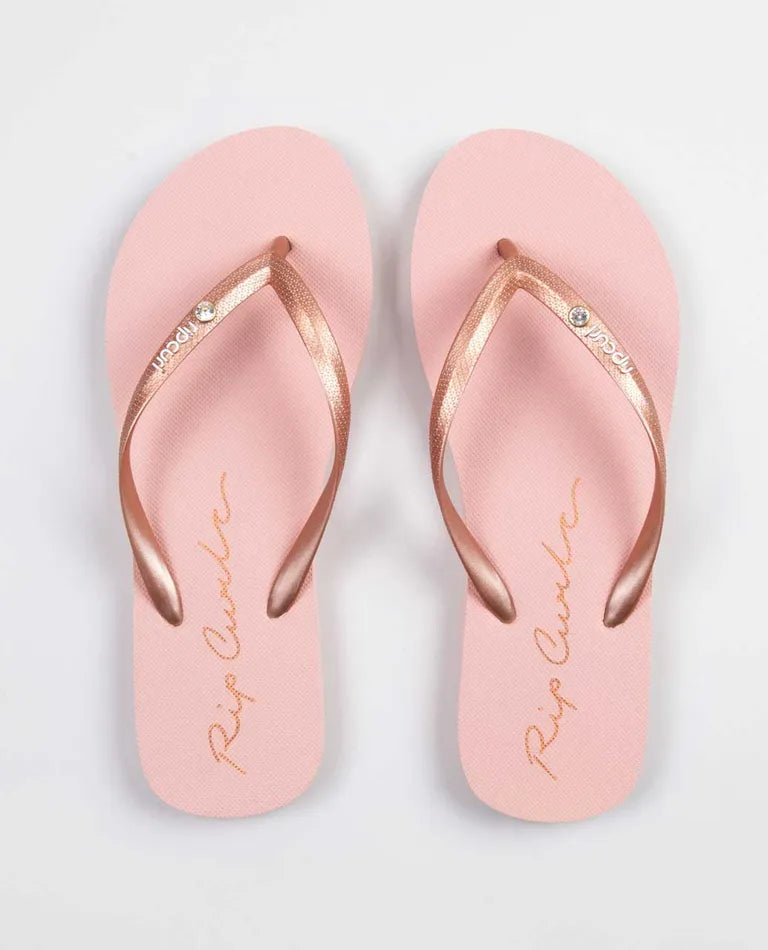 Rip Curl Script Wave Bloom Open Toe - Rose Gold