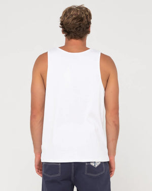 Rusty Ribbed Tank - White