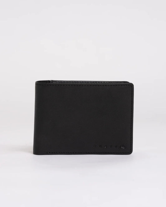 Rusty River 2 Leather Wallet - Black