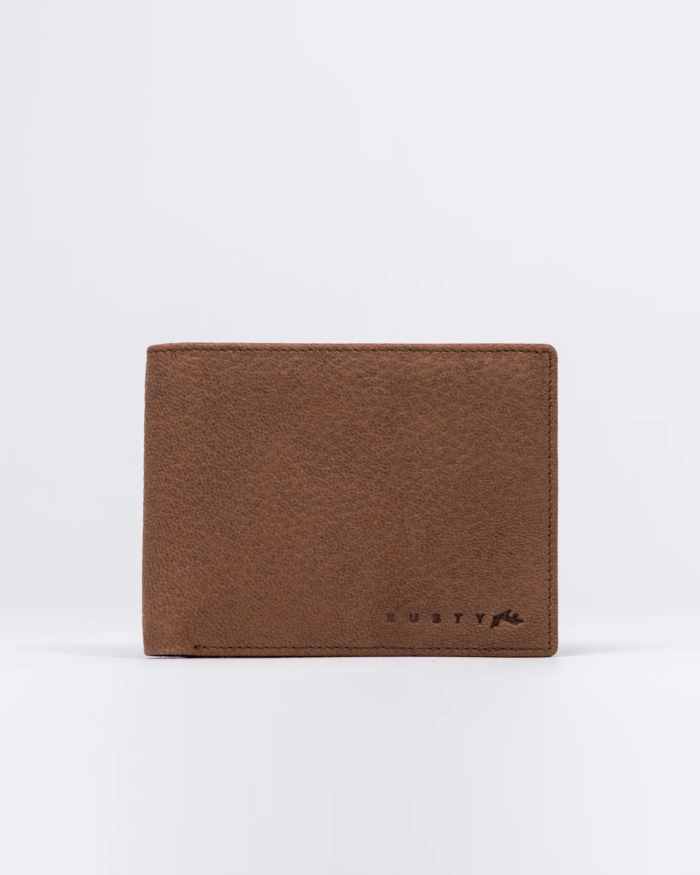 Rusty High River 2 Leather Wallet - Dark Tan