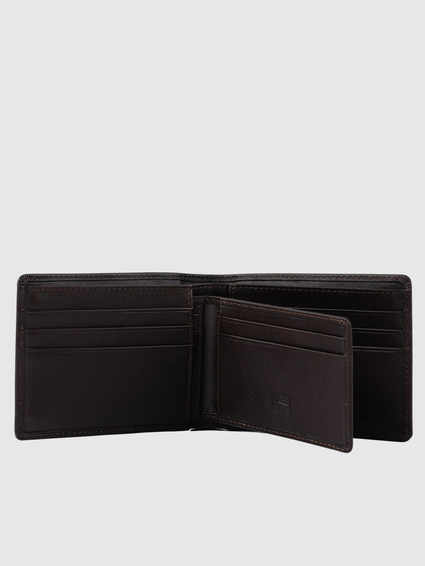 Rusty High River 2 Leather Wallet - Dark Coffee