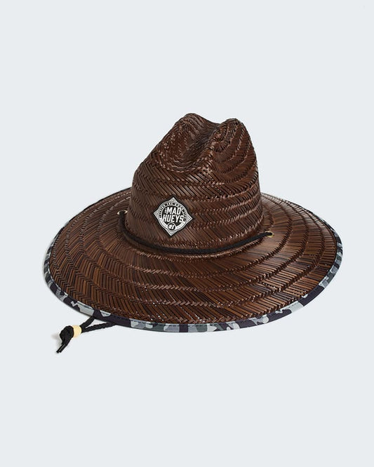 The Mad Huey’s Checkered Huey’s Straw Hat - Brown