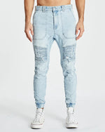Kiss Chacey Carter Denim Jogger - Powder Blue