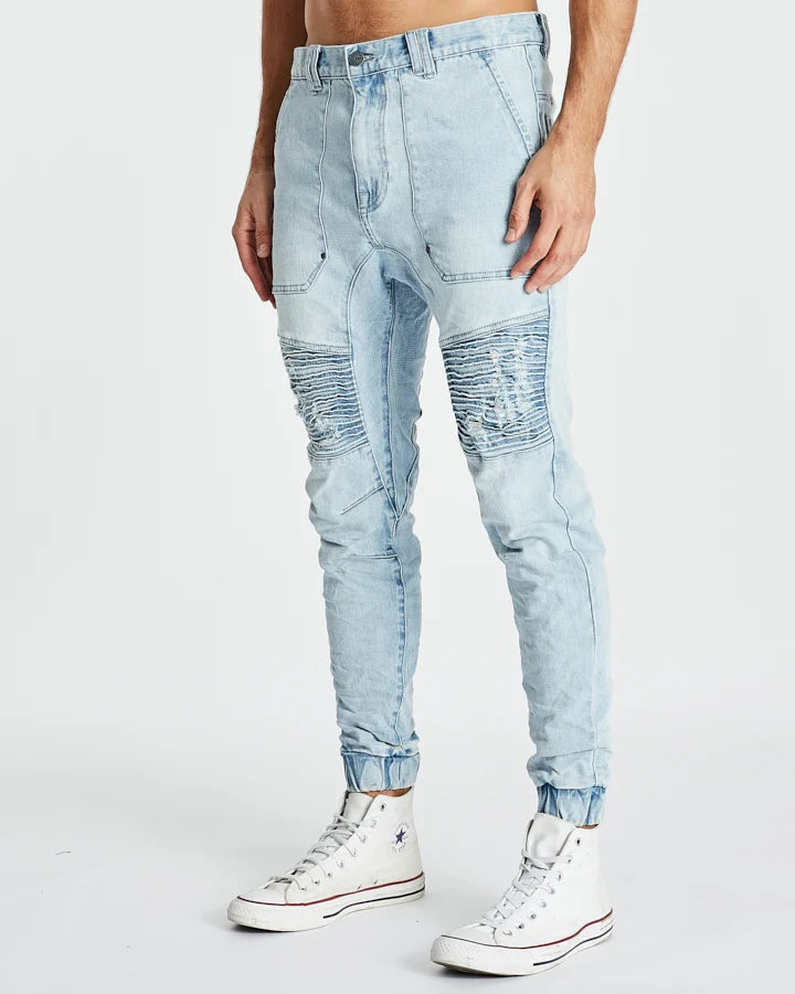 Kiss Chacey Carter Denim Jogger - Powder Blue