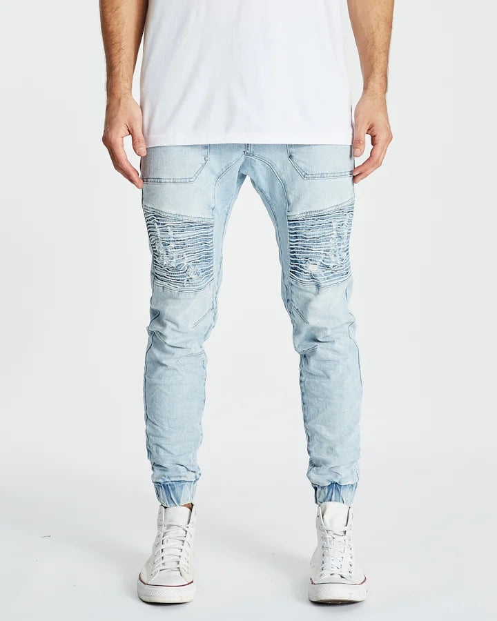 Kiss Chacey Carter Denim Jogger - Powder Blue
