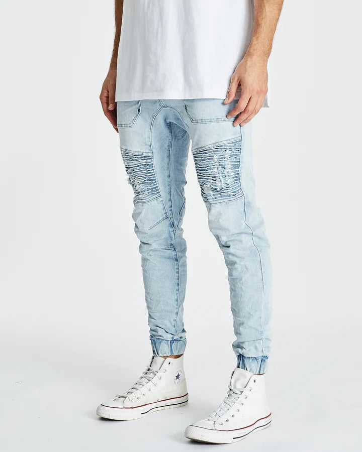 Kiss Chacey Carter Denim Jogger - Powder Blue