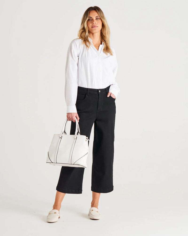 Betty Basics Tabitha Crop Jean - Black