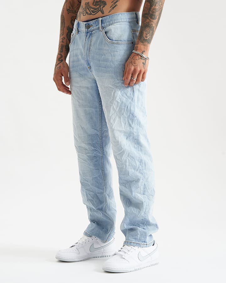Kiss Chacey K5 Relaxed Fit Jean - Sunbleached Blue