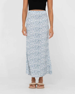 Rusty Balnear Midi Skirt- White