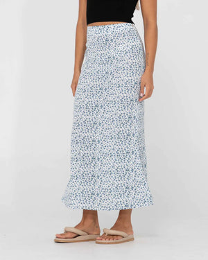 Rusty Balnear Midi Skirt- White