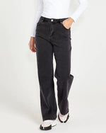 Sass Emerald High Waisted Wide Leg Jeans - 82 Wash