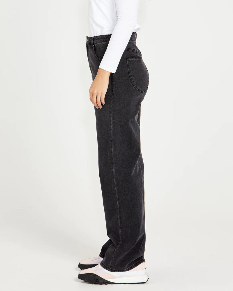 Sass Emerald High Waisted Wide Leg Jeans - 82 Wash
