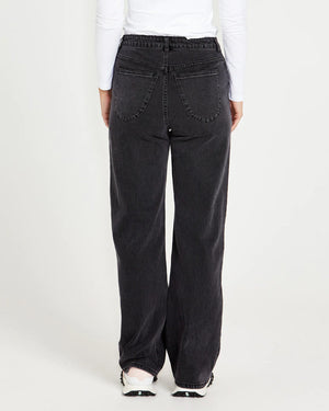 Sass Emerald High Waisted Wide Leg Jeans - 82 Wash