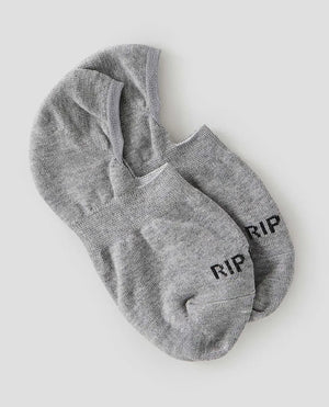 Rip Curl Invisible Sock Pair- Womens- Light Grey Heather