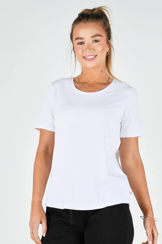 One Ten Willow Crew Tee - White