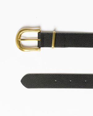 Rusty Mary High Waisted Leather Belt- Black