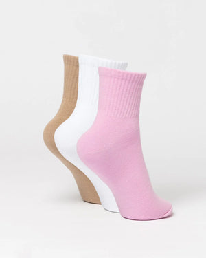 Rusty Fancy Day Crew 3 Sock Pack- Multi 1