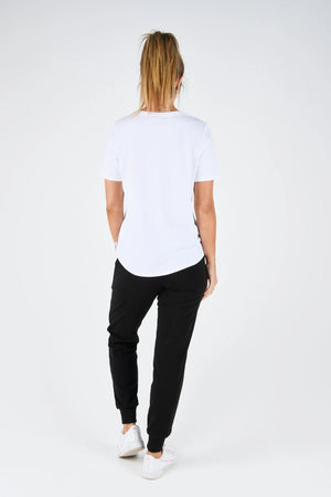 One Ten Willow Crew Tee - White