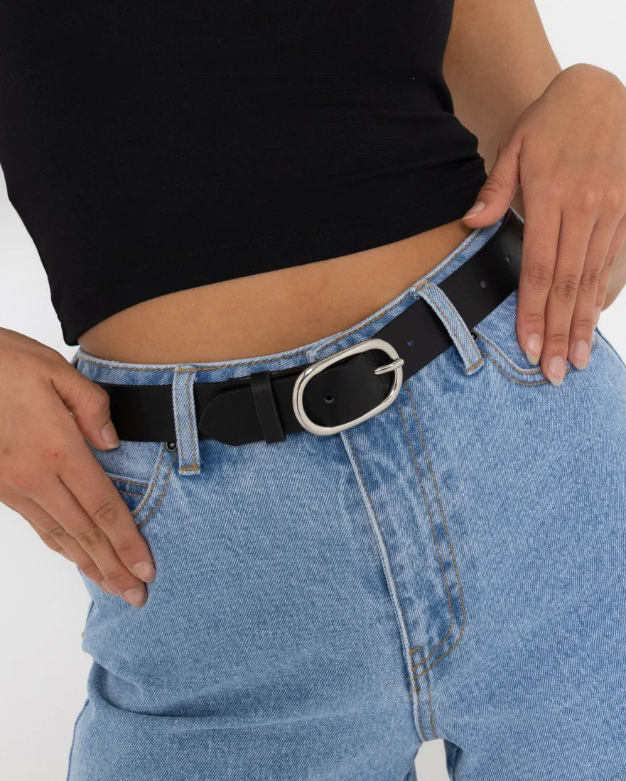Rusty Boh Belt- Black/Silver