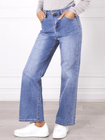 Monaco Demi Wideleg Jean - Blue
