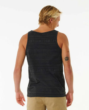 Rip Curl SWC Land Lines Tank- Washed Black