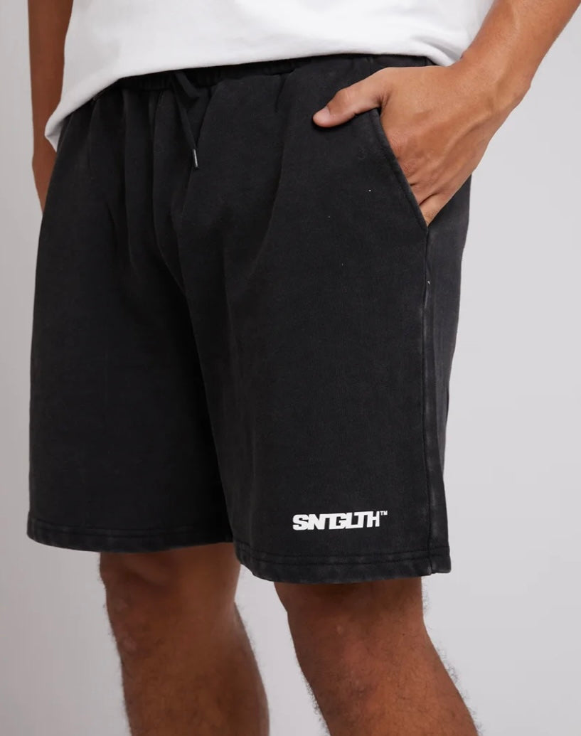 St Goliath Track Fleece Short- Washed Black