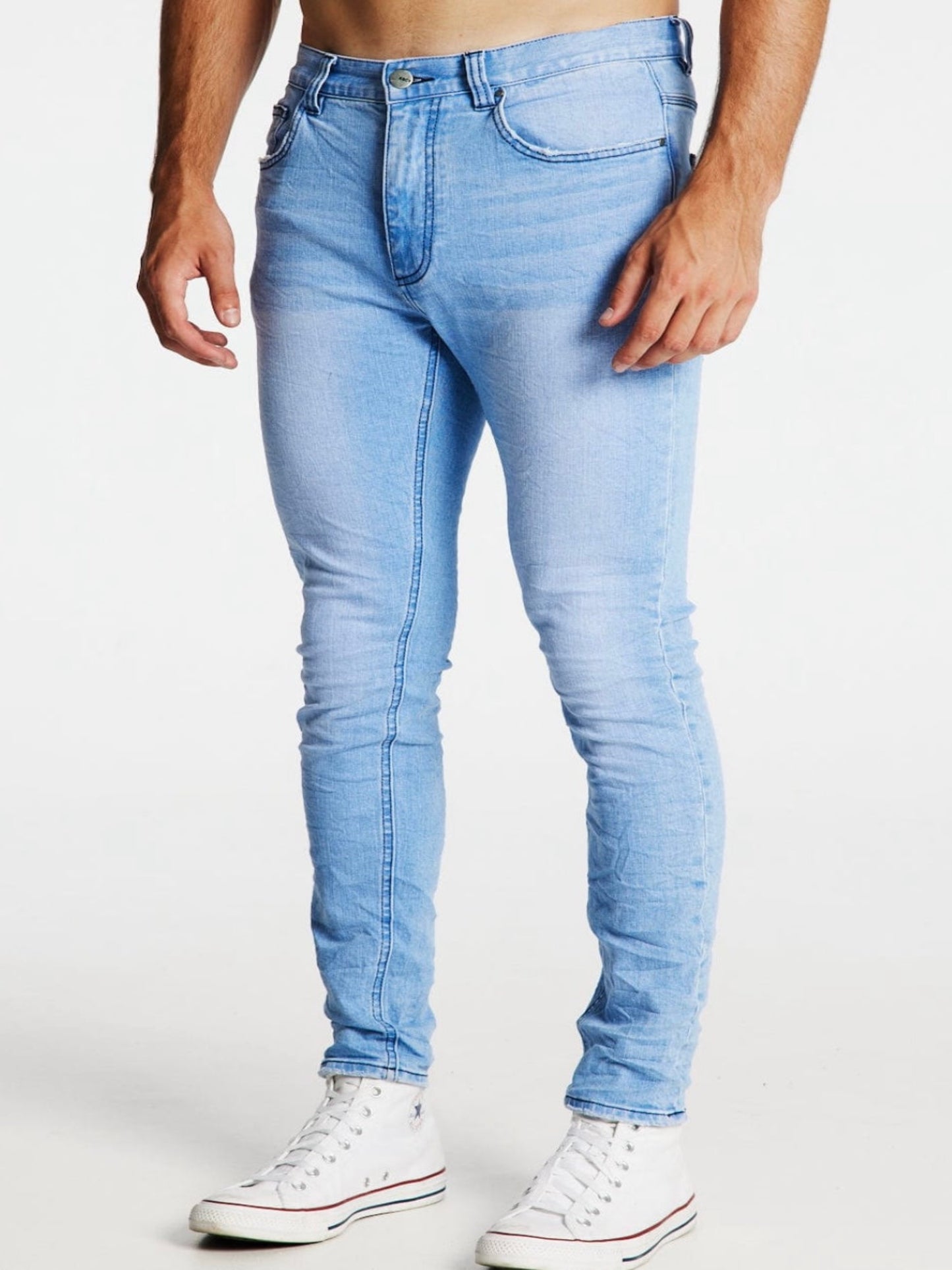 Kiss Chacey K1 Super Skinny Fit Jean- Crystal Blue