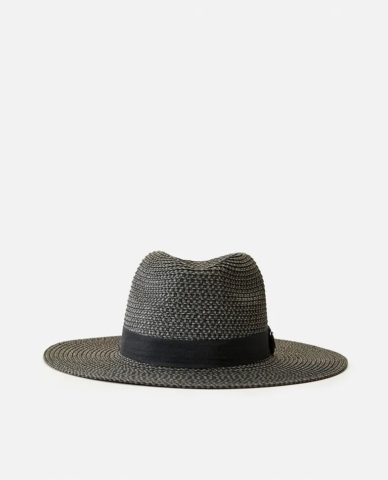 Rip Curl Dakota Panama Hat- Black/Grey