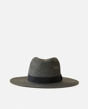 Rip Curl Dakota Panama Hat- Black/Grey
