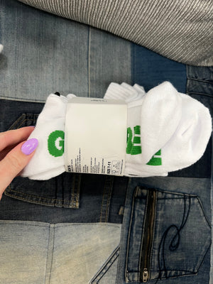 Globe Crew Sports Socks 5 Pack- White (7-11)