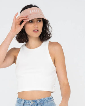 Rusty Sundaze Visor- Ash Rose
