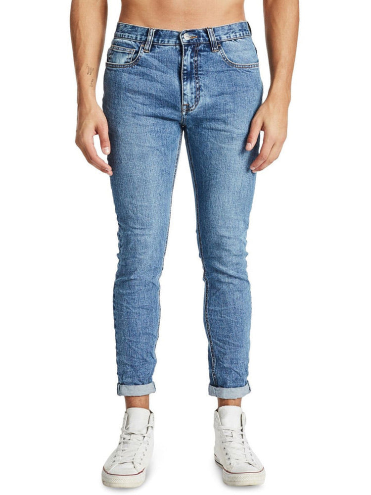 Kiss Chacey K3 Pocket Tapered Turn Up Jean - Dutch Blue