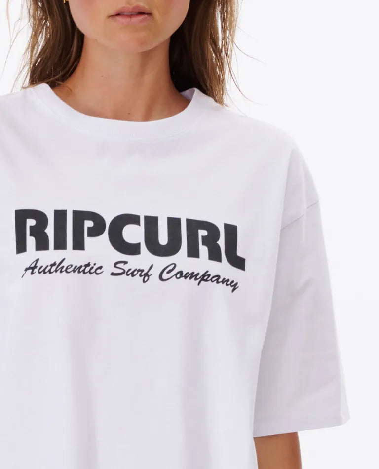 Rip Curl Surf Spray Heritage Tee - Optical White