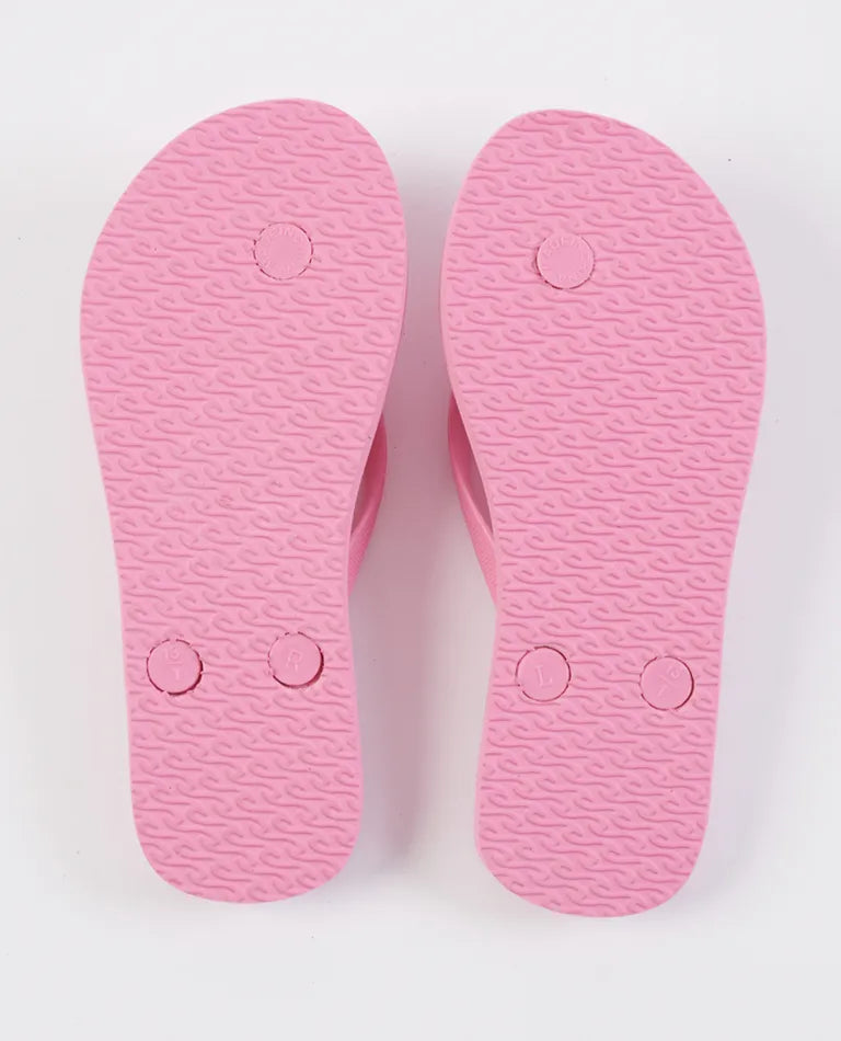 Rip Curl Script Wave Girls Thongs - Pink