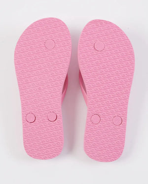 Rip Curl Script Wave Girls Thongs - Pink