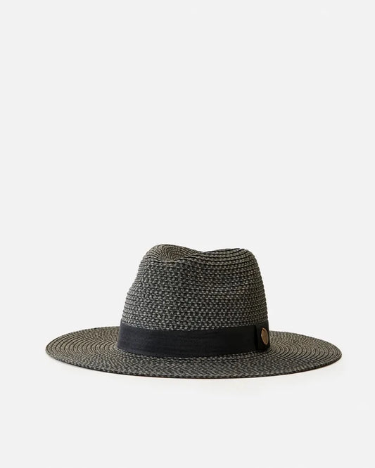 Rip Curl Dakota Panama Hat- Black/Grey