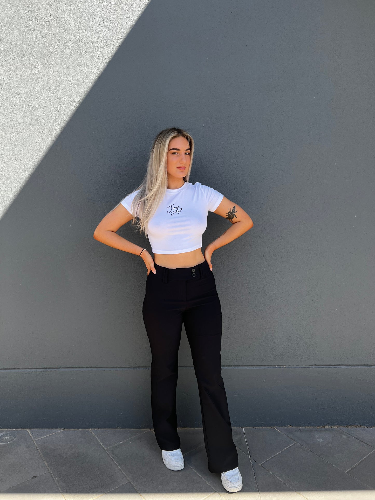 Jorge Heart Tee - White