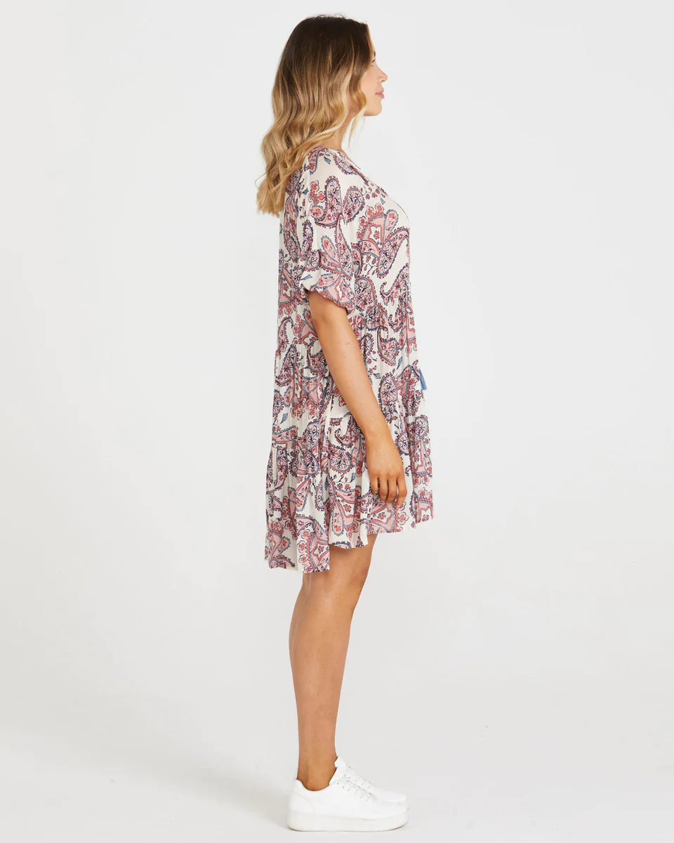 Sass Elise Mini Dress- Paisley