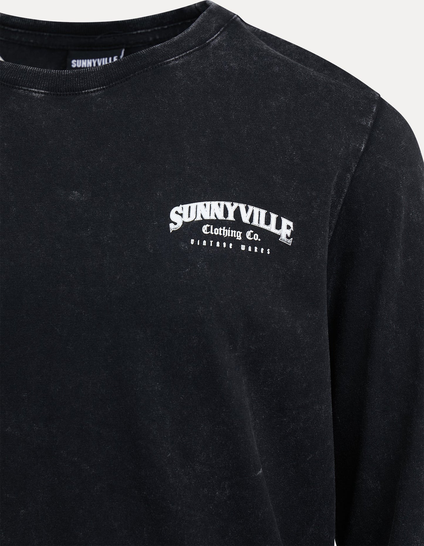 Sunnyville American Eagle L/S Tee - Washed Black