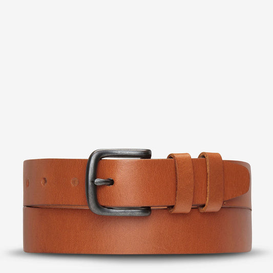 Status Anxiety Citizens Tan Leather Belt - M/L