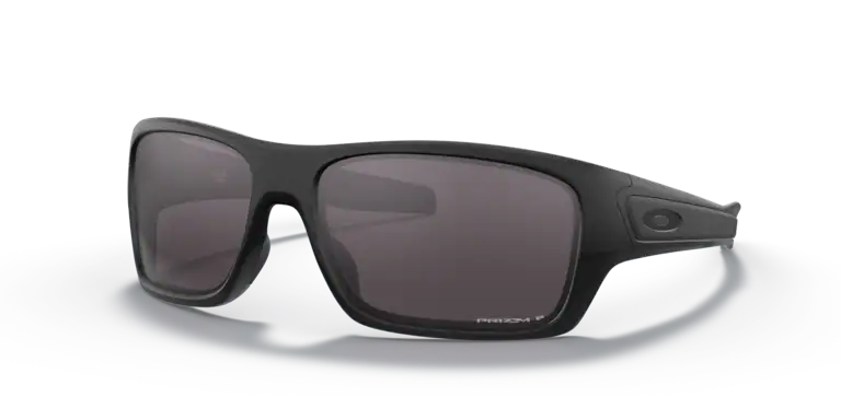 Oakley turbine matte black shop grey polarized